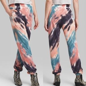 Wild Fable Coral/Blue Tie Dye Joggers